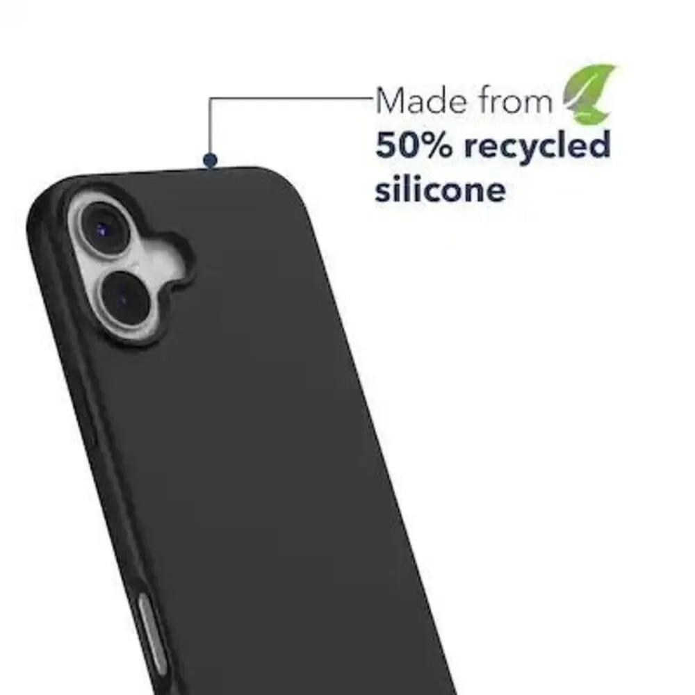 Insignia Silicone Case with‎ MagSafe for iPhone 16 Black Open Box